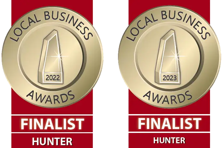 DS Roofing local business award finalist badges